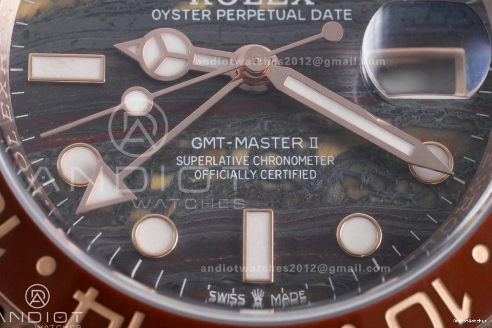 on Iron Oyster GMT 126715 Best Edition RG CHNR Tiger Durable ARF Dial II Bracelet Master Sh 861 0505